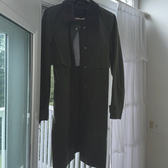 Jcrew olive trench - Picture 2 of 4